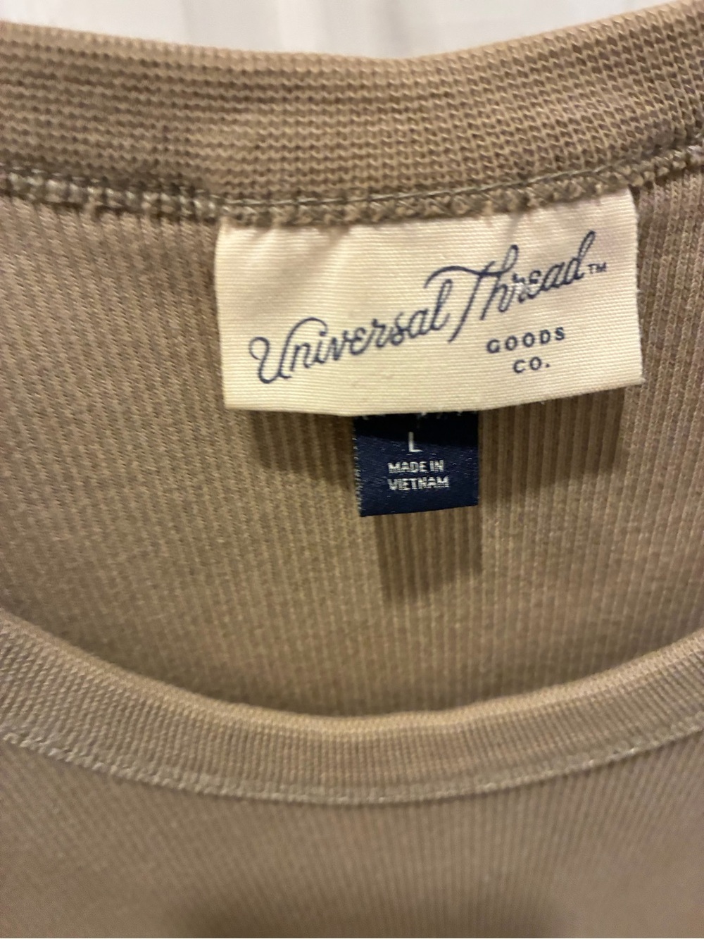 Universal Thread Olive-Tone Ribbed Tank Top - Picture 3 of 5